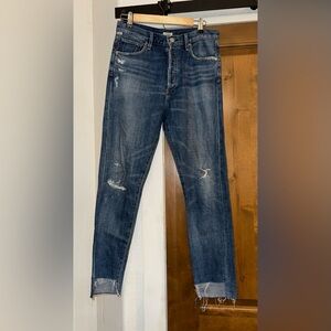 Citizens of Humanity Premium Vintage Liya Hi-Lo Hem Jeans Troublemaker 26